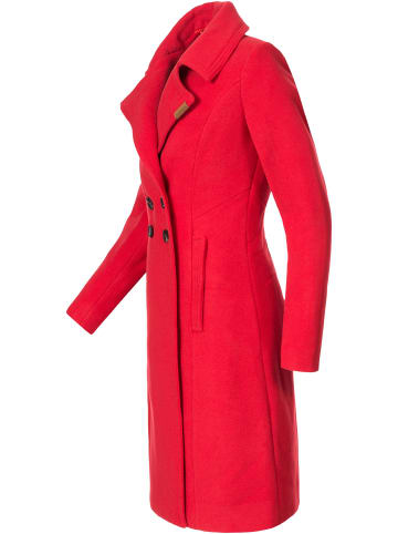 Navahoo Wintermantel Wooly in Rot