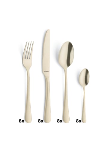 Amefa 32-tlg. Besteckset AUSTIN in champagner matt