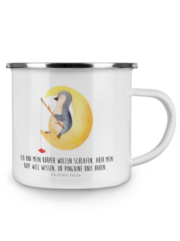 Mr. & Mrs. Panda Kaffeetasse Pinguin Mond mit Spruch in Weiß