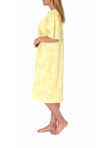 NORMANN kurzarm Nachthemd Knopfleiste am Hals - 77410 in vanille