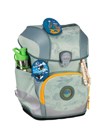 DerDieDas Schulranzen Set 5-tlg. ErgoFlex Tiny ECO Grey Planet in grau