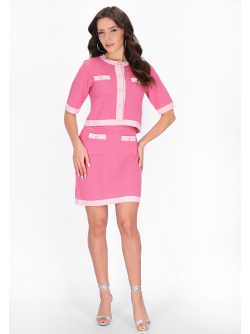 faina Women Cardigan in pink rose