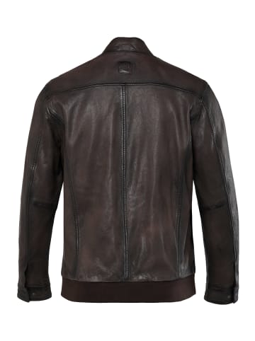 JP1880 Lederjacke in mahagonibraun