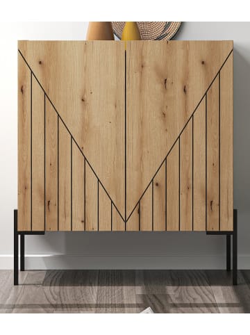 Inn.Furn Kommode Evoke Eiche 80 x 91 cm, Sideboard mit Soft-Close