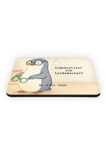 Mr. & Mrs. Panda Magnet Augenoptiker Leidenschaft Design mit Spruch in Weiß