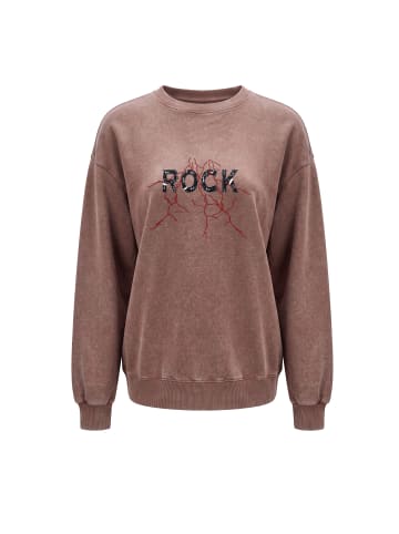 myMo ROCKS Women Hoodie in Coffee