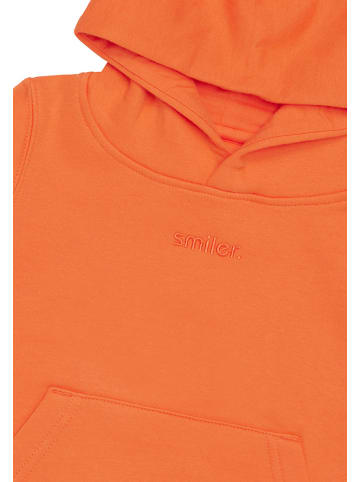 smiler. Sweatshirtkapuzenpul mini-buddy. in orange
