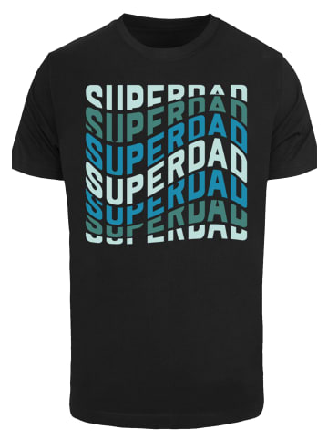 F4NT4STIC T-Shirt Super Dad Retro Trend Vatertags Design für Papas in schwarz