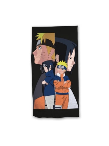 Naruto Naruto Badehandtuch – Strandtuch 70x140 cm aus weichem Polyester in Schwarz