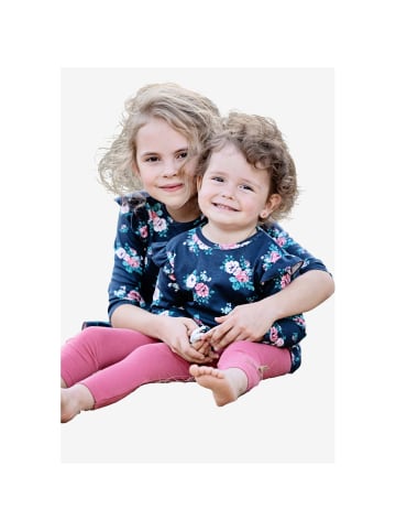 Makoma Babylangarmshirt Floral in blau