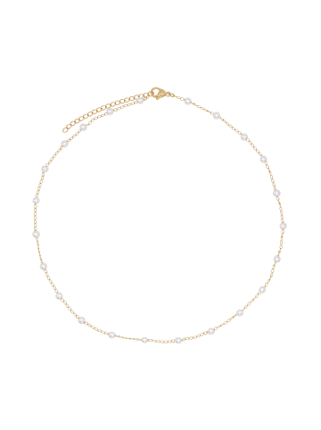 Steel_Art Perlenkette Damen Lune goldfarben in goldfarben