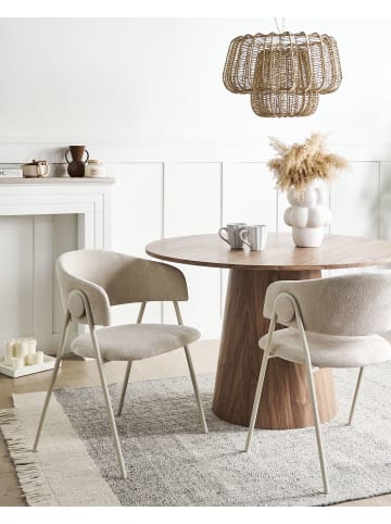 Beliani 2er-Set Esszimmerstuhl ALANSON in Beige