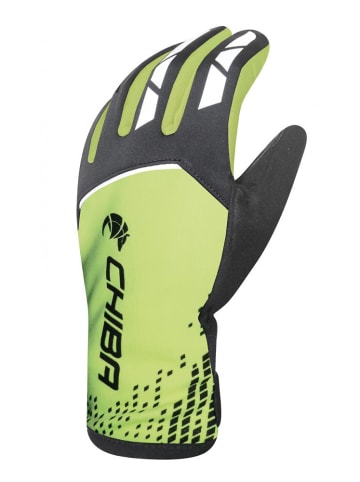 Chiba 2nd Skin - wasserdichte Softshell-Radhandschuhe neon