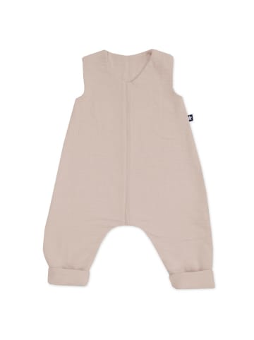 Julius Zöllner Sommerschlafsack mit Füßen / Jumper Musselin in beige