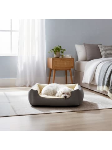 Feandrea Hundebett Beakon in Grau-Beige - (B)55 x (H)21 x (T)70 cm