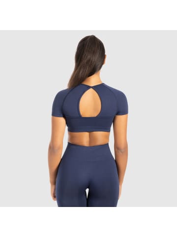 SMILODOX Crop Shirt Soheli in Marineblau