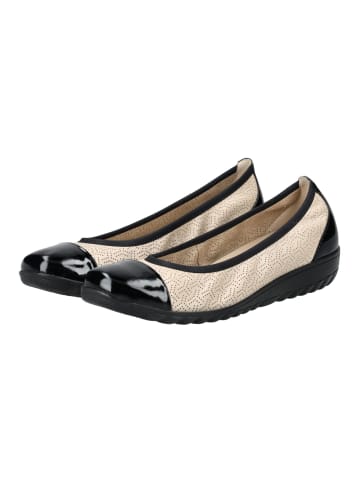 Caprice Ballerinas Beige/Schwarz