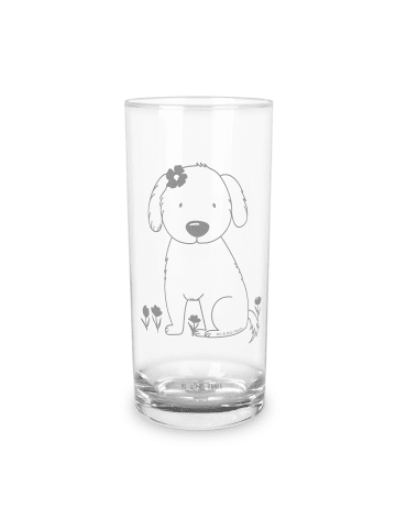 Mr. & Mrs. Panda Wasserglas Hund Dame ohne Spruch in Transparent
