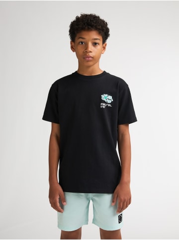 Petrol Industries T-Shirt mit grafischem Rückenprint Aguila in Schwarz