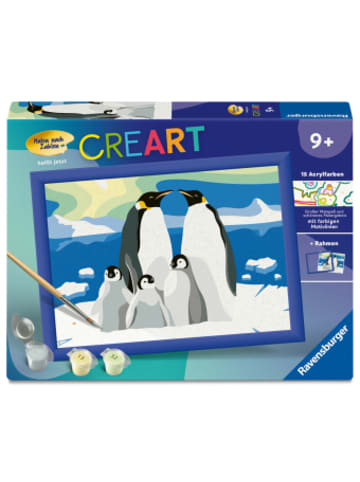 Ravensburger Verlag GmbH Spiel - CreArt, Malen nach Zahlen Kinder - Pinguin-Familie