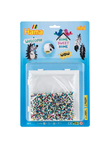 Hama Blister-Set Mini-Bügelperlen "Feder" in bunt