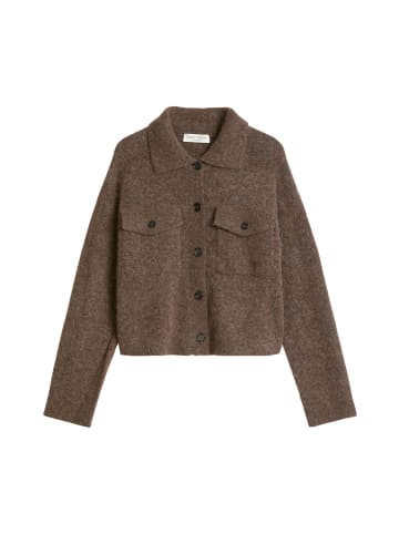 Marc O'Polo Cardigan regular in Soft Brown Melange