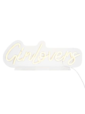 Butlers LED Leuchte Gin Lovers L 40 x H 11cm NEON VIBES in Weiß