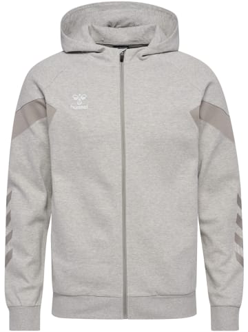 Hummel Hoodie Mit Reißverschluss Hmltravel Zip Hoodie in LIGHT GREY MELANGE