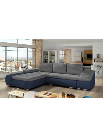 MF Design Onitaro Recamiere Links in Grau -  (L) 200 x (B) 295 x (H) 82 cm