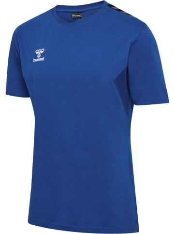 Hummel T-Shirt "Hmlauthentic Co T-Shirt S/S" in Blau