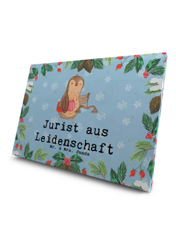 Mr. & Mrs. Panda Advents-Teekalender Jurist Leidenschaft mit Spruch in Eisblau