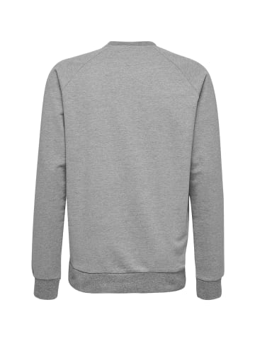 Hummel Logoprint Sport Sweatshirt Pullover mit Raglanärmel in Grau
