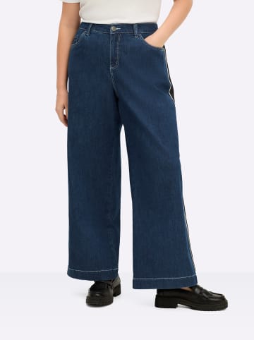 sheego Jeans in blue-stone-washed