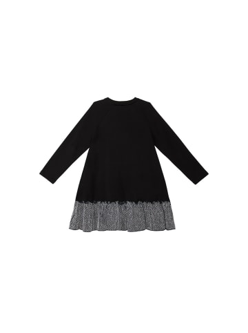 Denokids Kleid Silver Leopard in schwarz