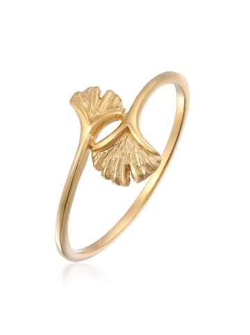 Elli Ring 375 Gelbgold Ginkgo in Gold