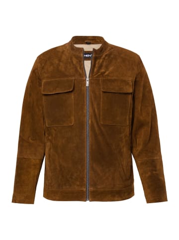 Men Plus Lederjacke in baumrinde