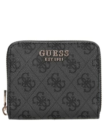 Guess Laurel II SLG Small Zip Around - Geldbörse 3cc 11 cm (bone logo) in coal logo