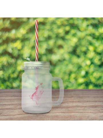 Mr. & Mrs. Panda Glas Axolotl Tanzen ohne Spruch in Transparent