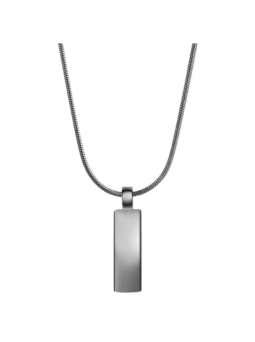 True Rebels Kette aus Edelstahl in gunmetal