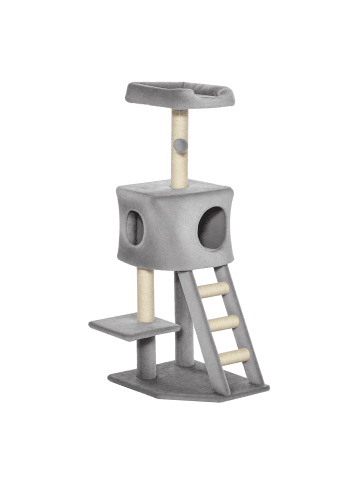 Pawhut Kratzbaum Hellgrau 50L x 40B x 120H cm