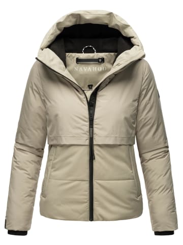 Navahoo Steppjacke Liebesküken XIV in Pebble Grey