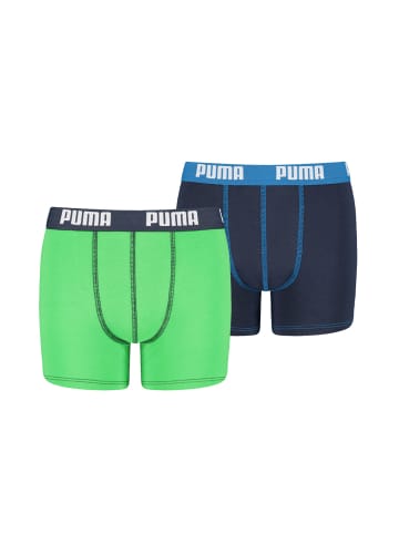 Puma Boxershorts BASIC BOXER 2P in 686 - Green / Blue