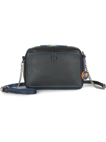 MYWALIT Umhängetasche Leder 23 cm in black-pace