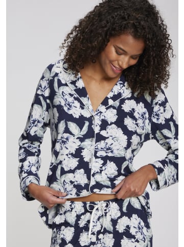 LASCANA Pyjama in blau-gemustert