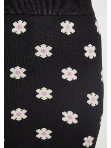 Swirly Damen Rock in SCHWARZ CREME LILA