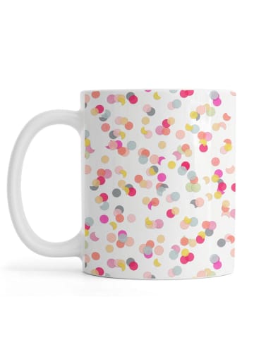 Juniqe Tasse "Confetti Mix Pink" in Bunt