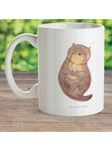 Mr. & Mrs. Panda Pott Otter Muschel ohne Spruch in Weiß