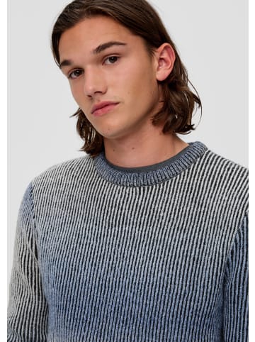 QS Strickpullover in 55G0_royalblau