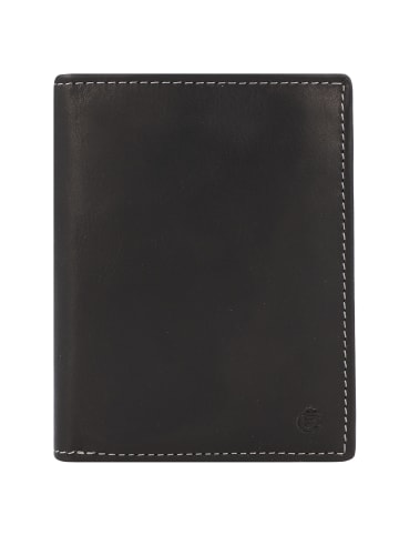 Esquire Dallas Geldbörse Leder 10 cm in schwarz