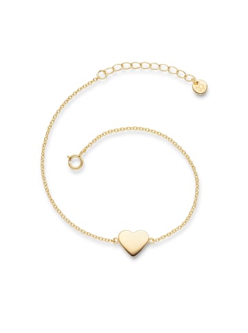 Glanzstücke München Armband Herz aus Sterling Silber in gelbgold